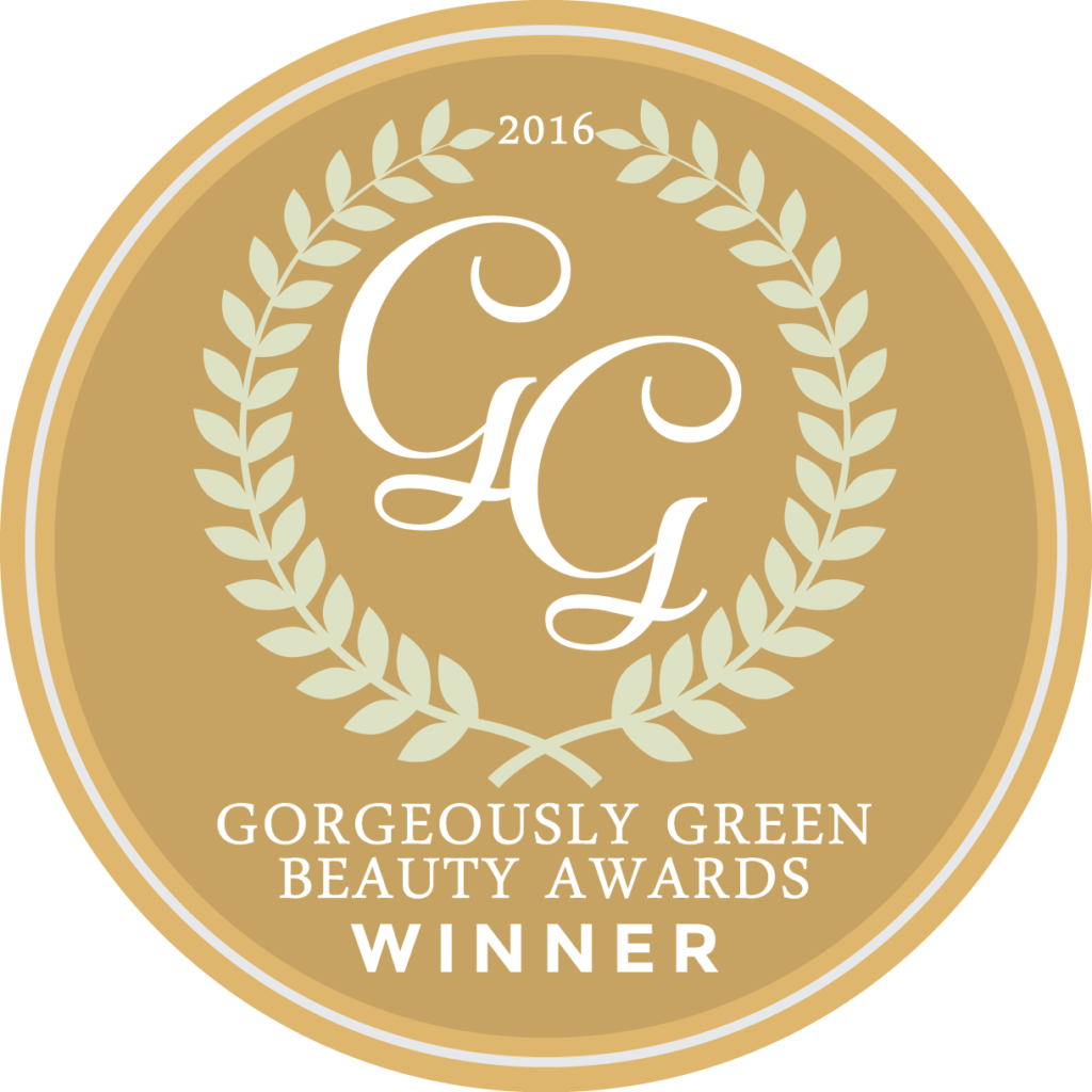 Gorgeously Green Award Logo for Gavee Gold Liquid Gold Peptides